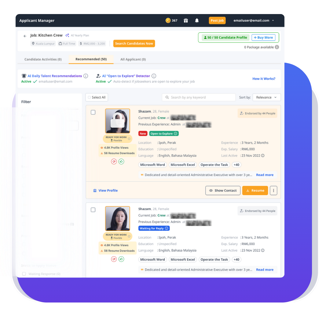 AI Daily Talent Recommendation by AJobThing
